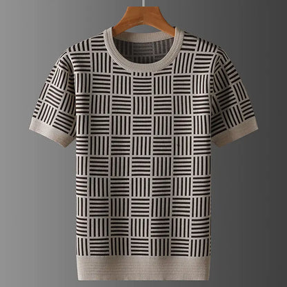 Marceaux Grid Knit Tee