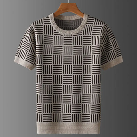 Marceaux Grid Knit Tee