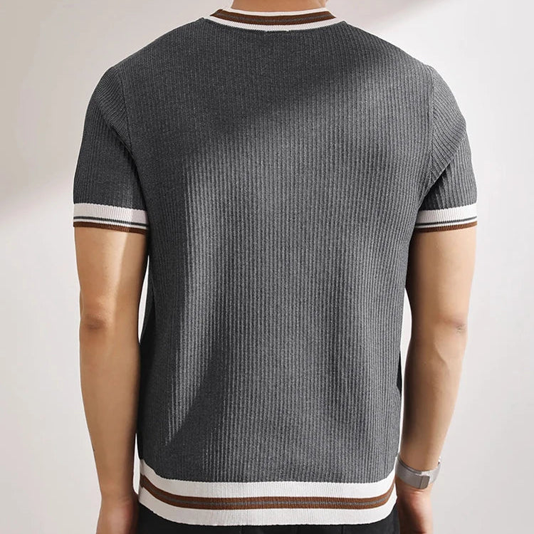 Arezzo Contrast Rib Knit Tee