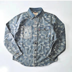 Indigo Paisley Denim Shirt