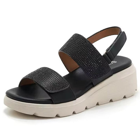 Portofino Crystal Wedge Sandal