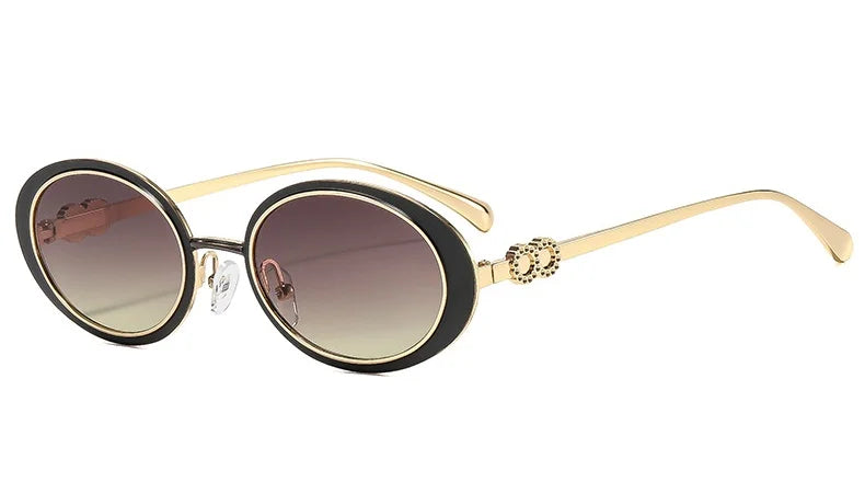 Varenna Retro Oval Sunglasses