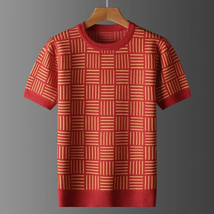Marceaux Grid Knit Tee