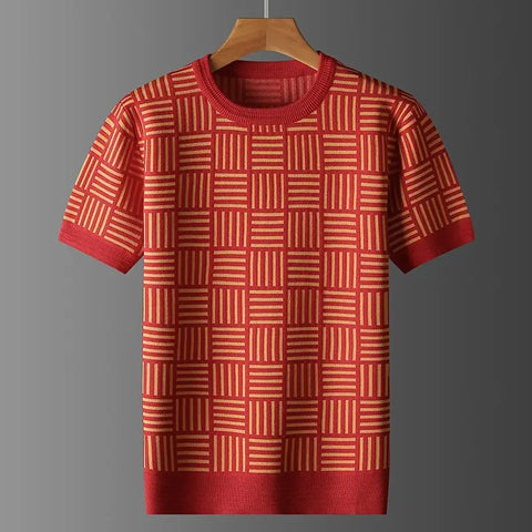 Marceaux Grid Knit Tee