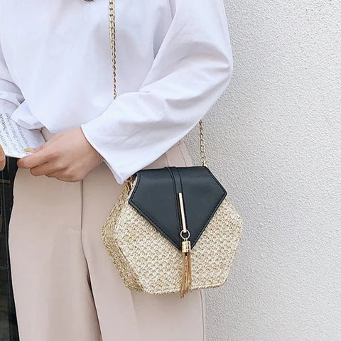 Celeste Hexagon Crossbody Bag