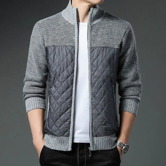 Diamond Stitch Classic Zip-up