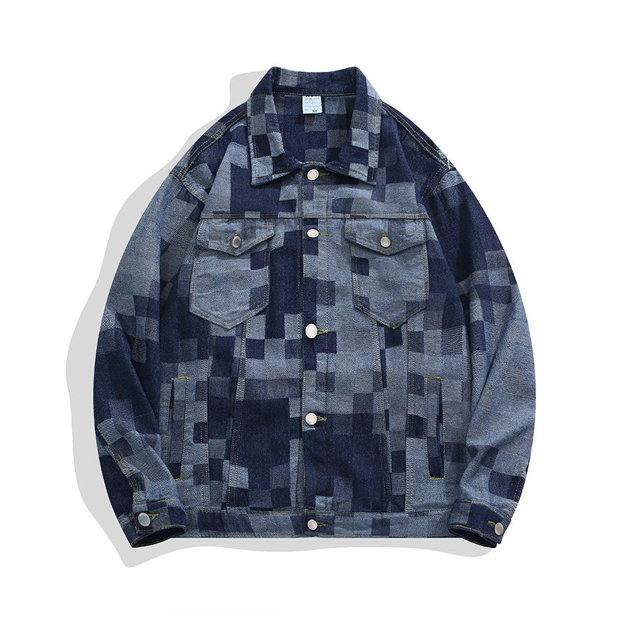 Belmont Plaid Denim Jacket