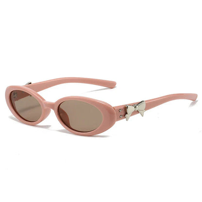 Amélie Noir Oval Sunglasses