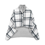 Parisian Checkered Cloak