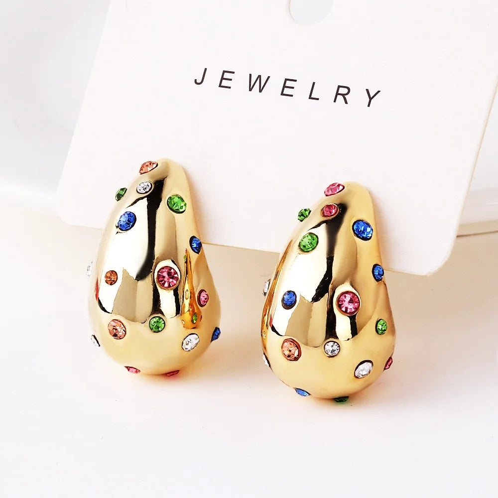 Ferrara Gold Teardrop Earrings