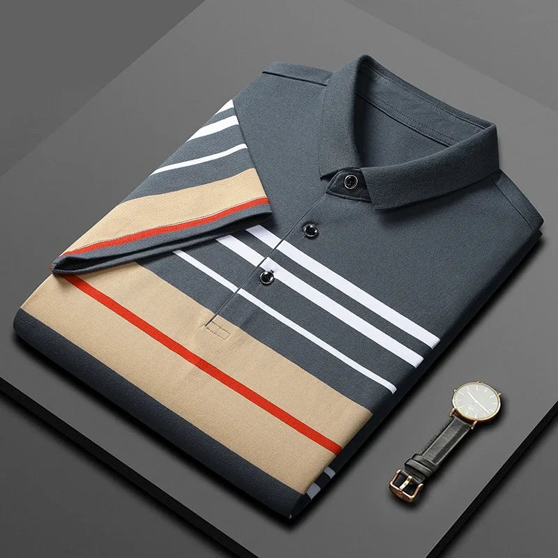 Padova Stripe Cotton Polo