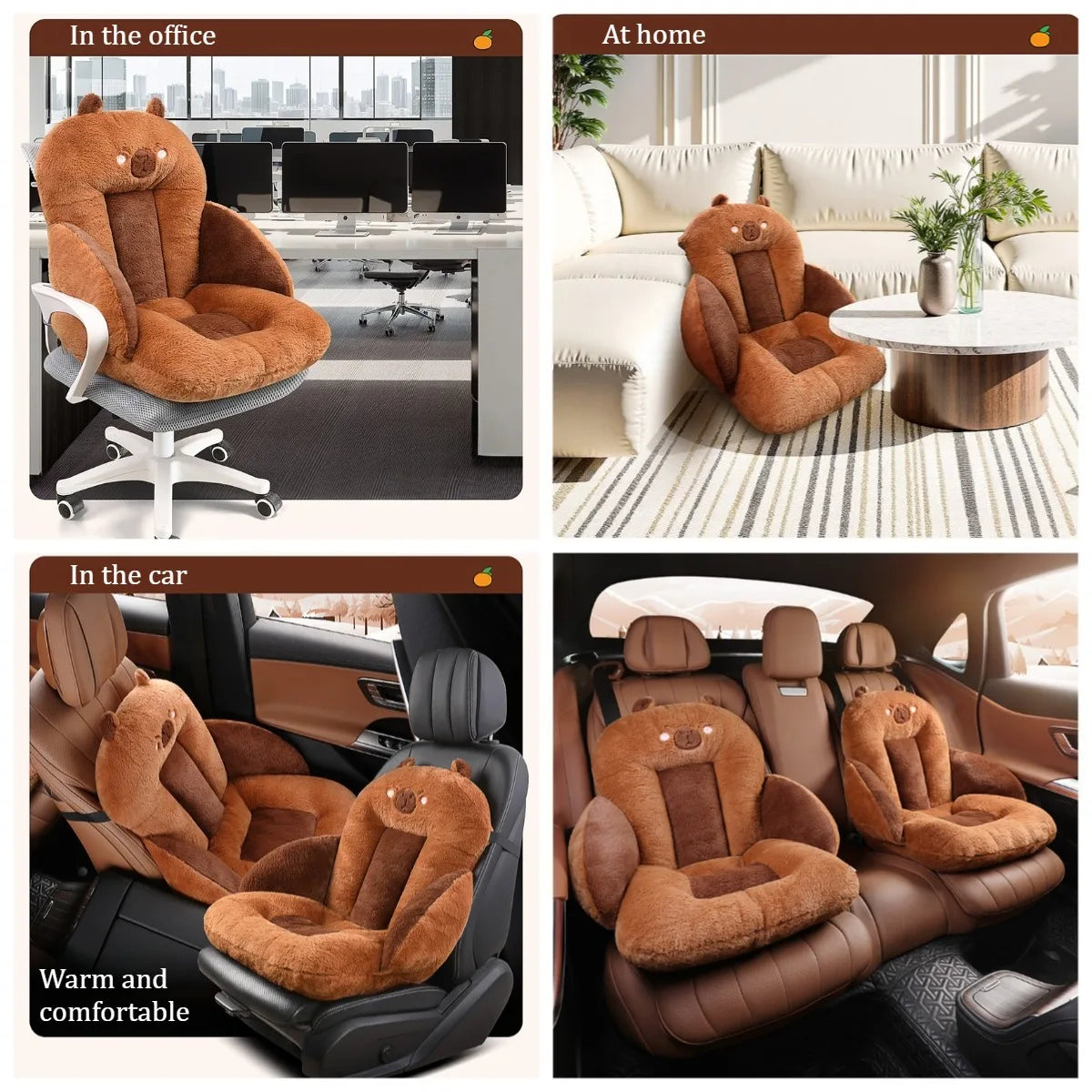 Chamonix Oursin Ergonomic Automotive Seat Cushion