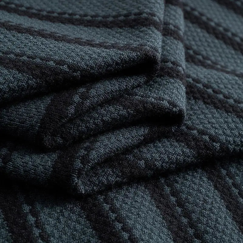 Vietri jacquard stripe knit texture detail