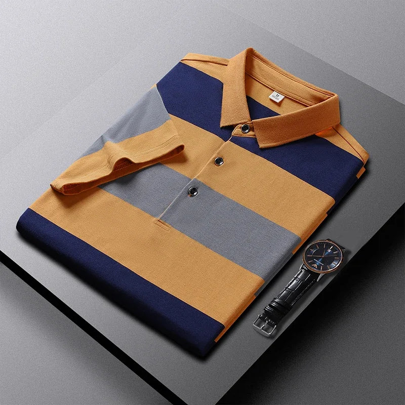 Padova Stripe Cotton Polo