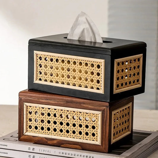 Serava Rattan Tissue Box
