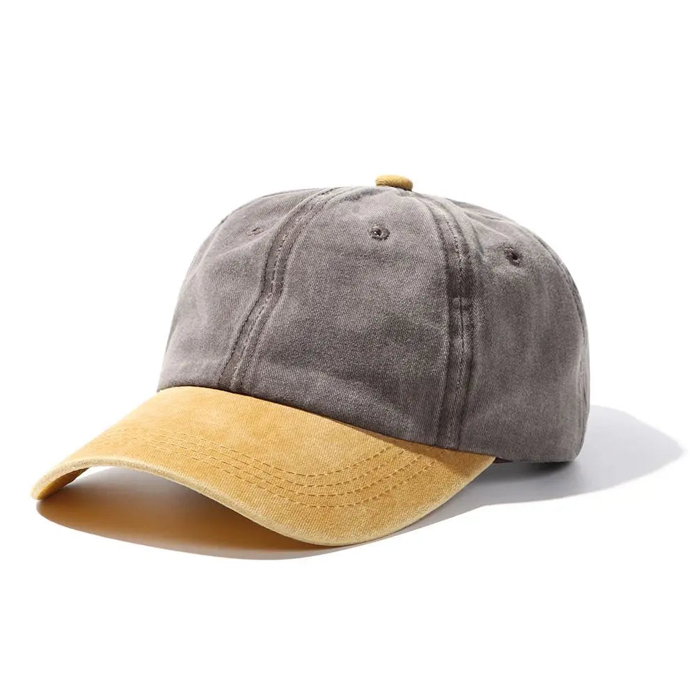 Camden Washed Denim Baseball Cap in Driftwood