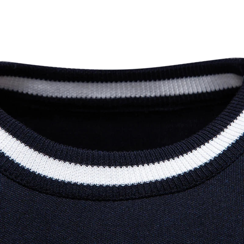 Orvieto contrast-knit crewneck detail