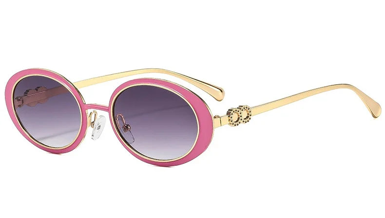 Varenna Retro Oval Sunglasses