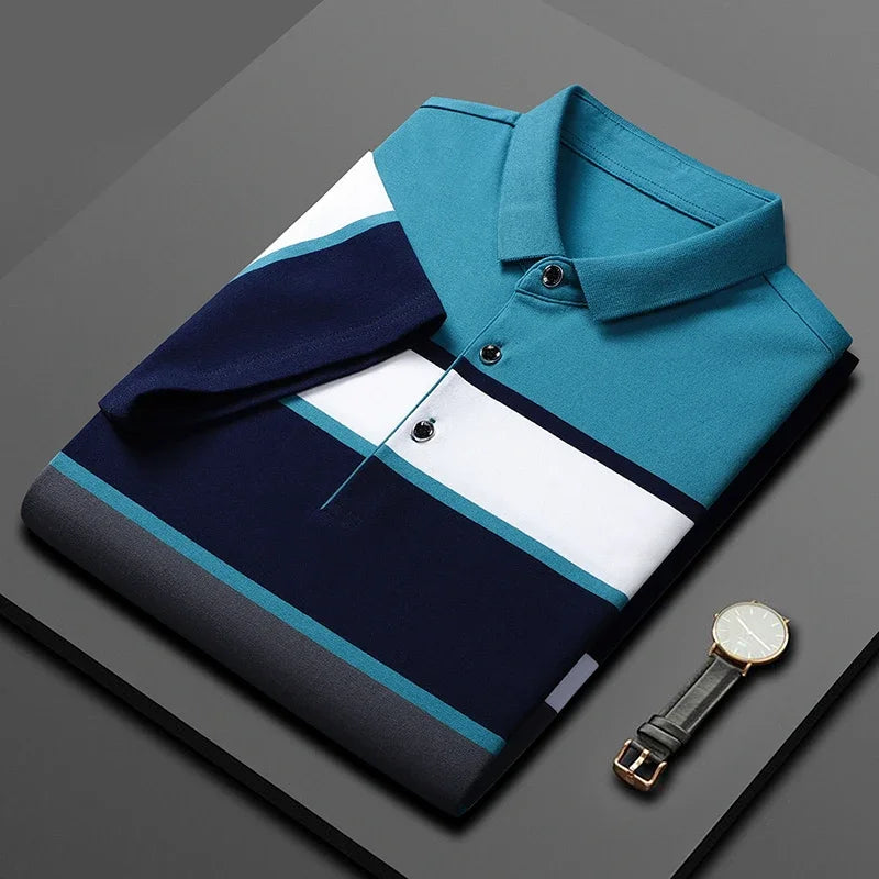 Padova Stripe Cotton Polo