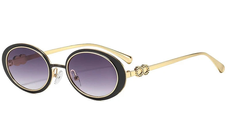 Varenna Retro Oval Sunglasses