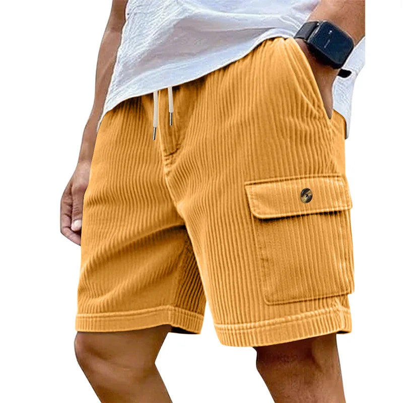 Ronan Wide-Wale Corduroy Cargo Shorts