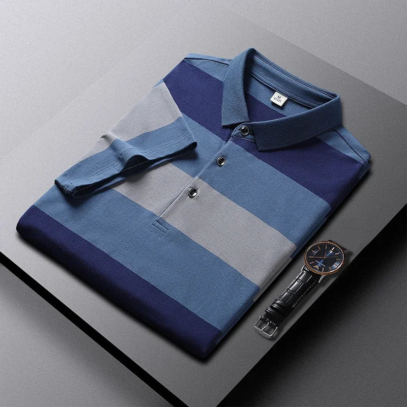 Padova Stripe Cotton Polo