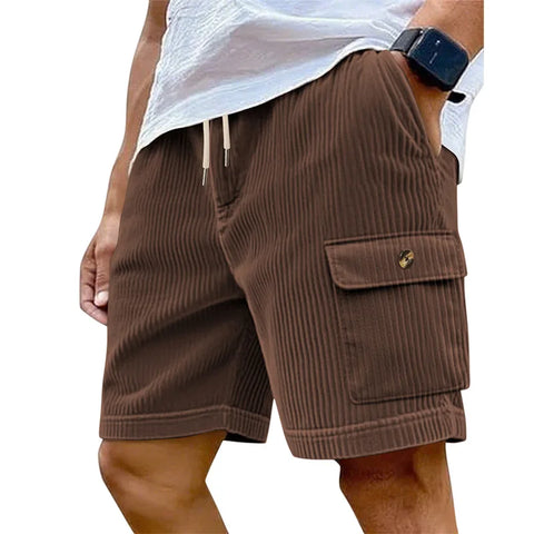 Ronan Wide-Wale Corduroy Cargo Shorts