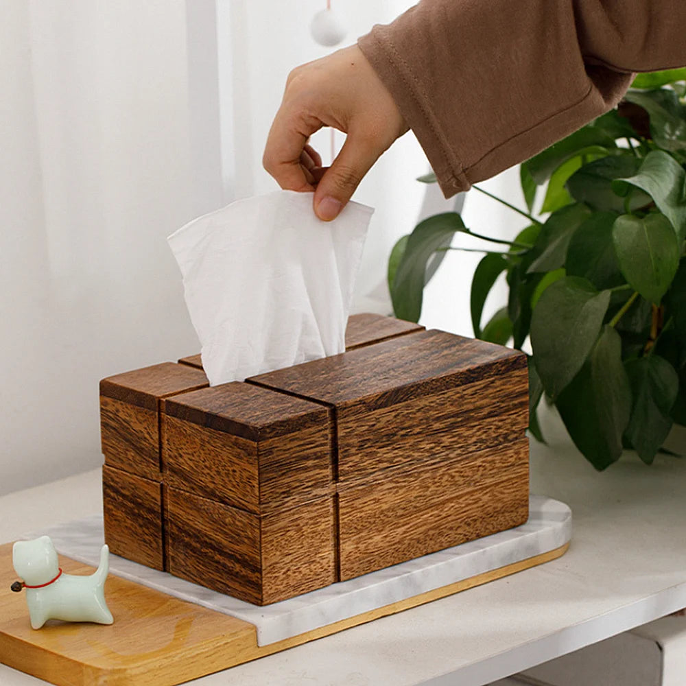 Ravelle Oak Tissue Dispenser