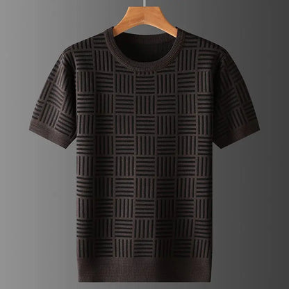 Marceaux Grid Knit Tee
