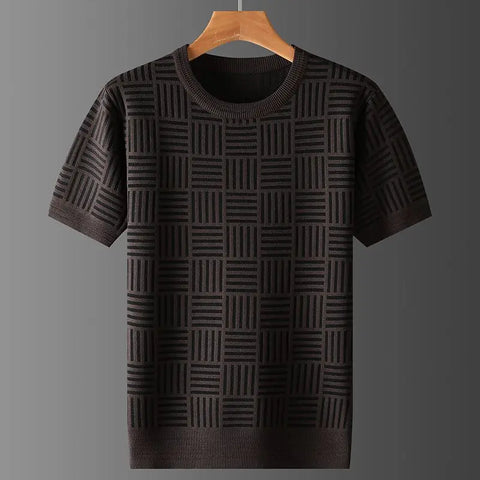 Marceaux Grid Knit Tee