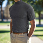 Men's Short Sleeve Turtleneck