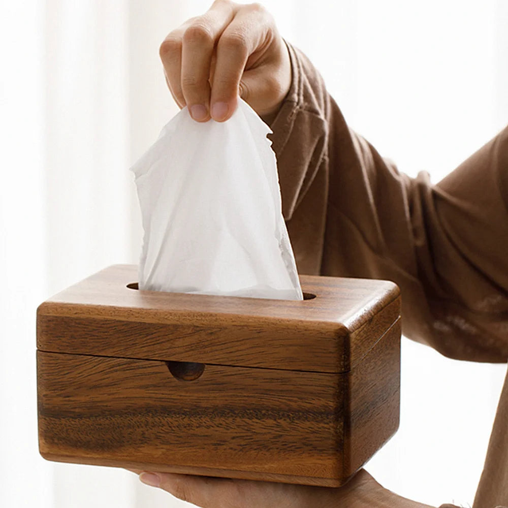 Ravelle Oak Tissue Dispenser