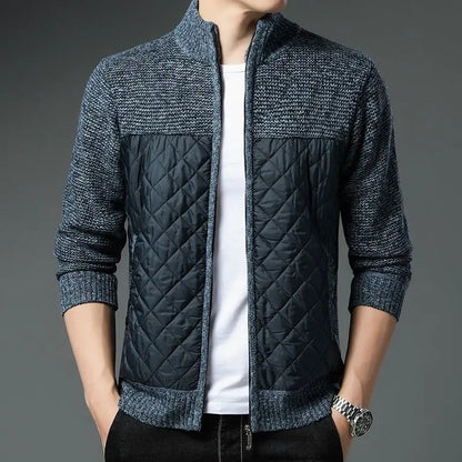 Diamond Stitch Classic Zip-up