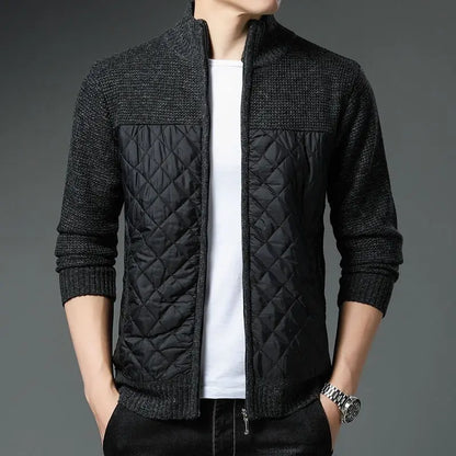 Diamond Stitch Classic Zip-up