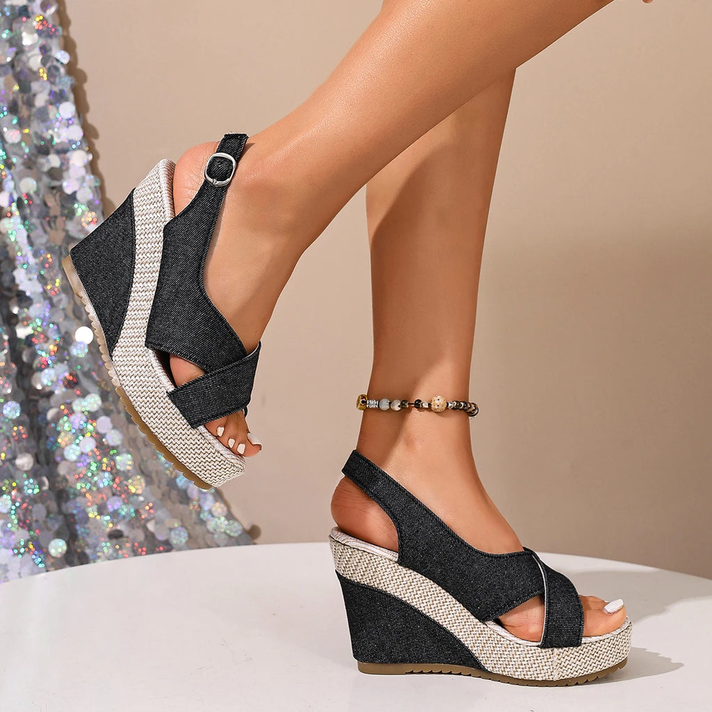 Bordeaux Cross Sandals