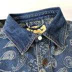 Indigo Paisley Denim Shirt