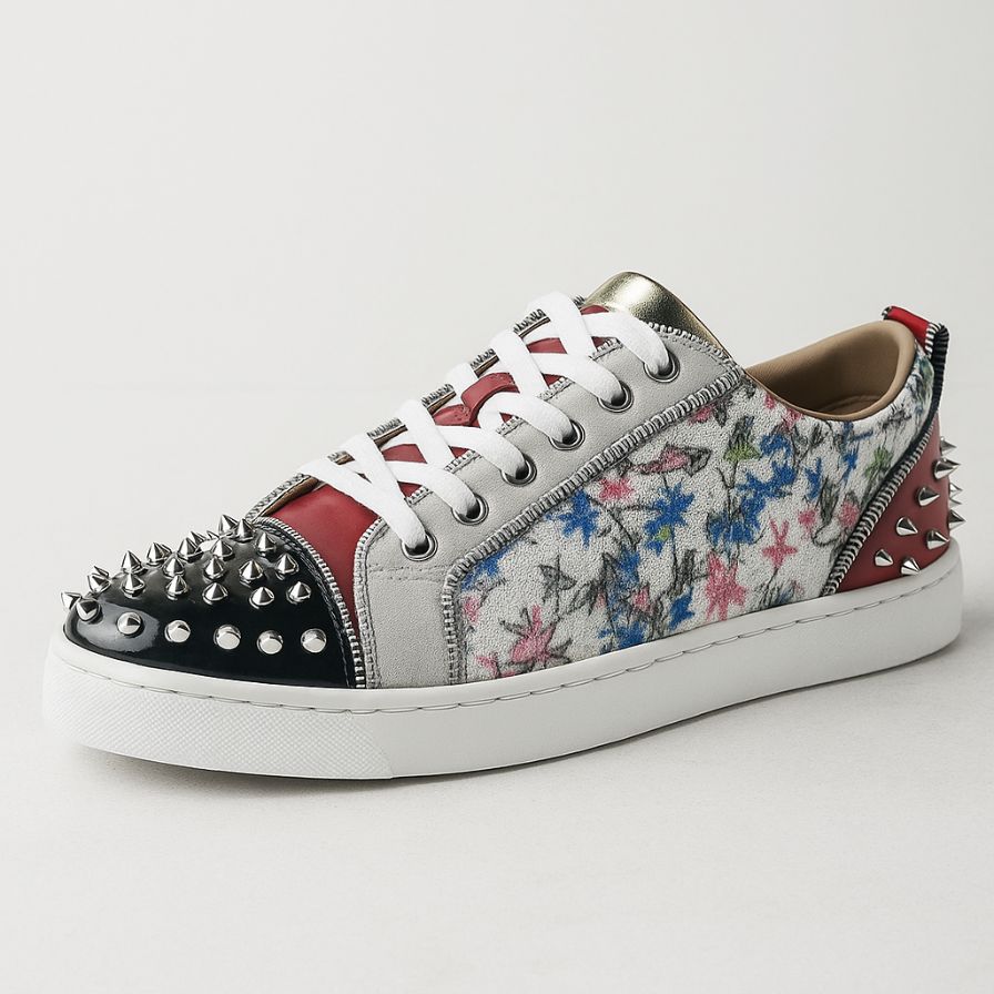 Noire Clouté Basse Sneaker