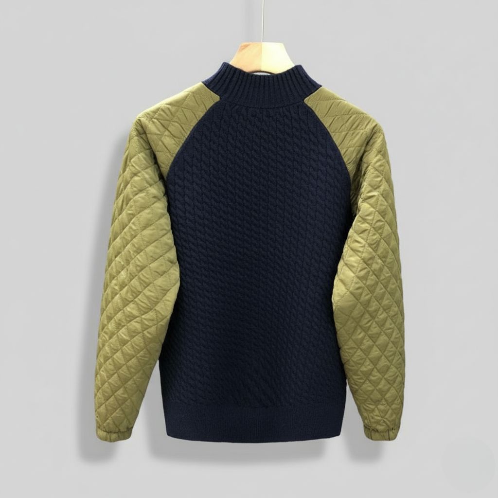 Rivaro Quilted Wool Pullover