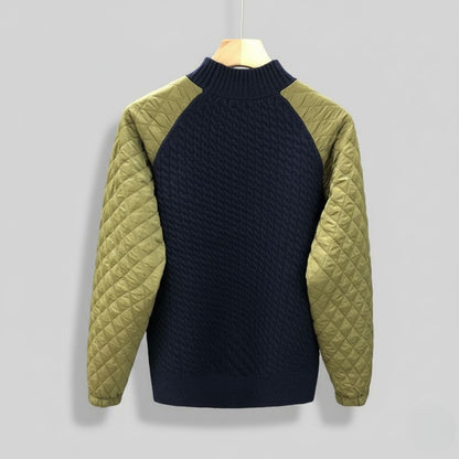 Rivaro Quilted Wool Pullover