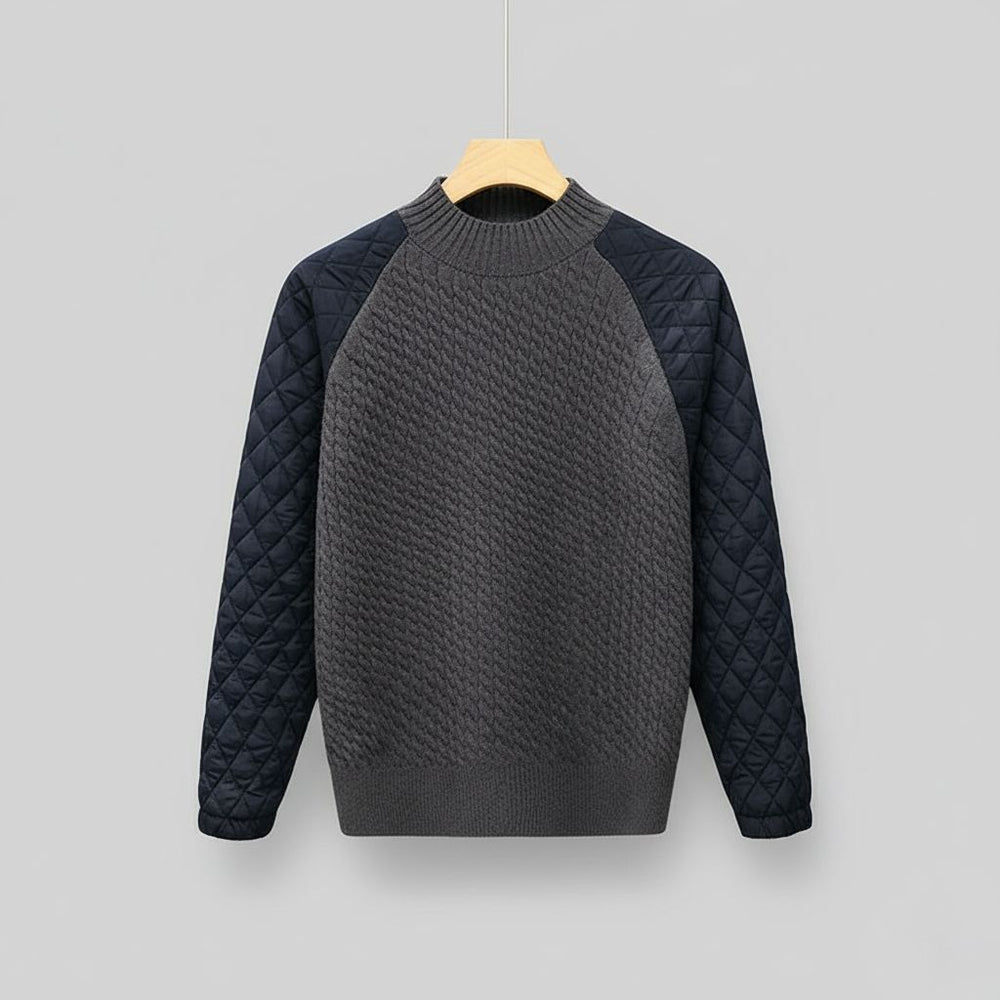 Rivaro Quilted Wool Pullover
