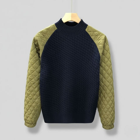 Rivaro Quilted Wool Pullover