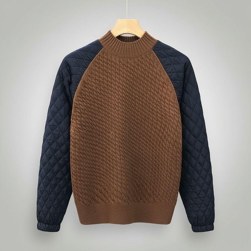 Rivaro Quilted Wool Pullover
