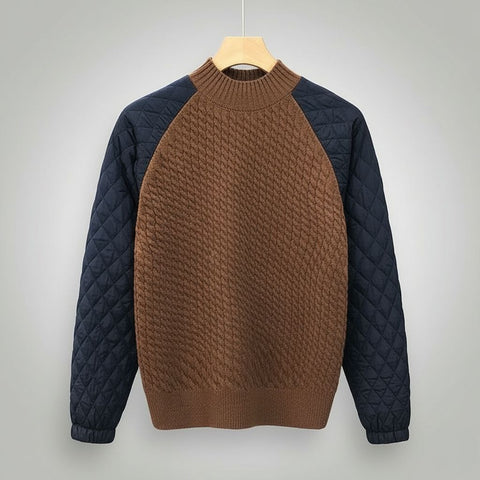 Rivaro Quilted Wool Pullover