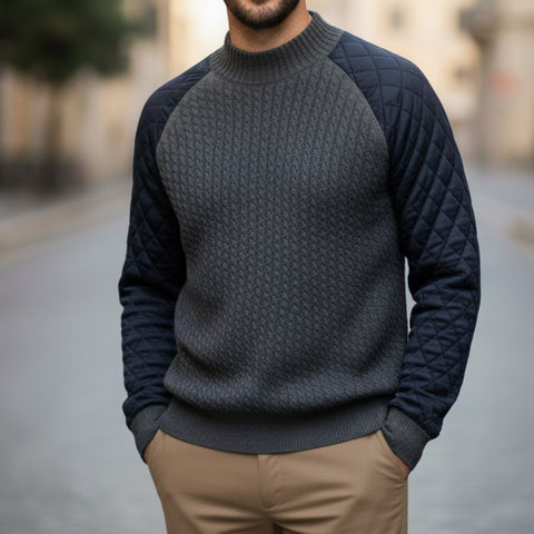 Rivaro Quilted Wool Pullover