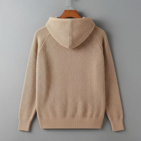 Marqeville Striped Knit Hoodie