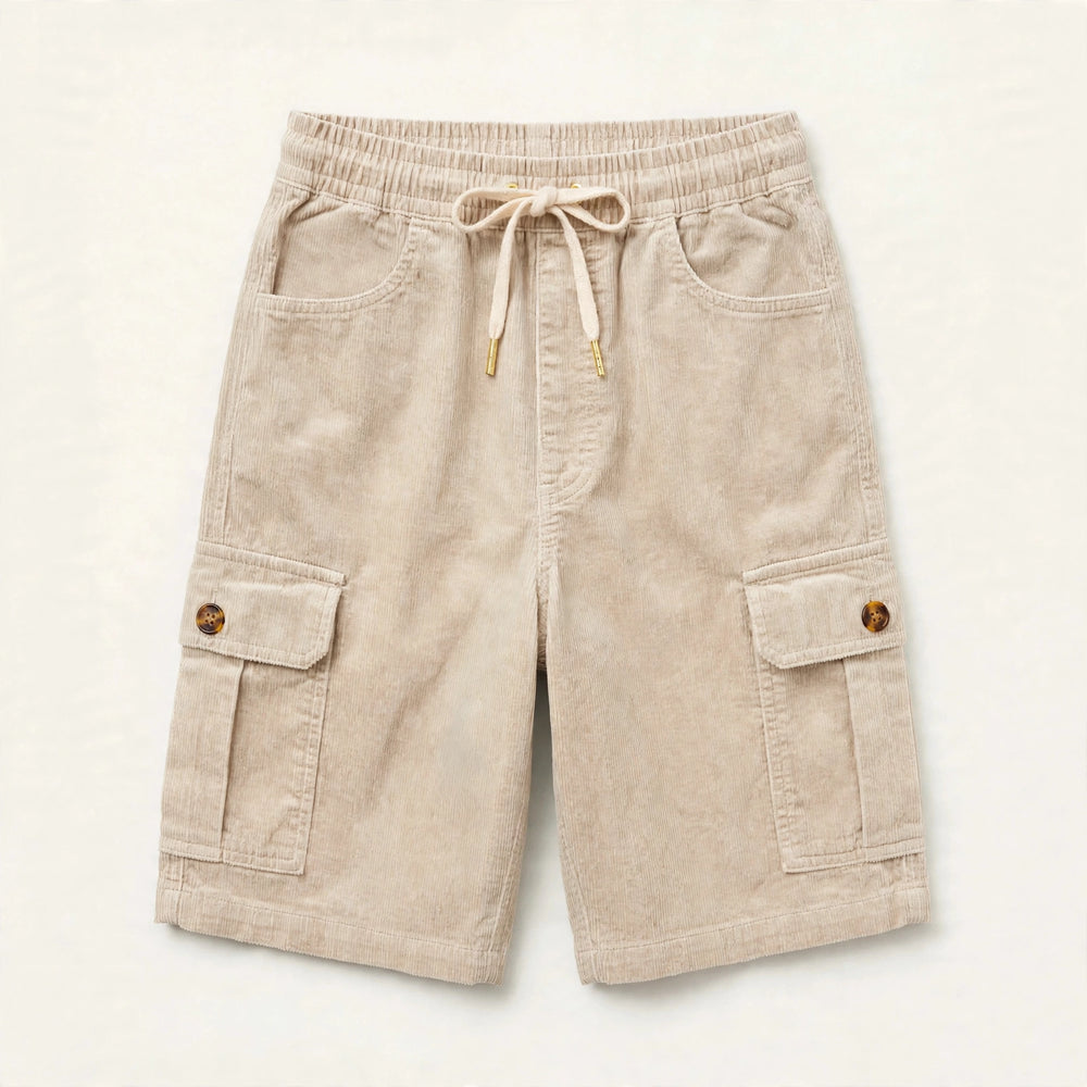 Ronan Wide-Wale Corduroy Cargo Shorts