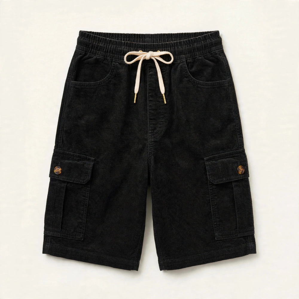Ronan Wide-Wale Corduroy Cargo Shorts