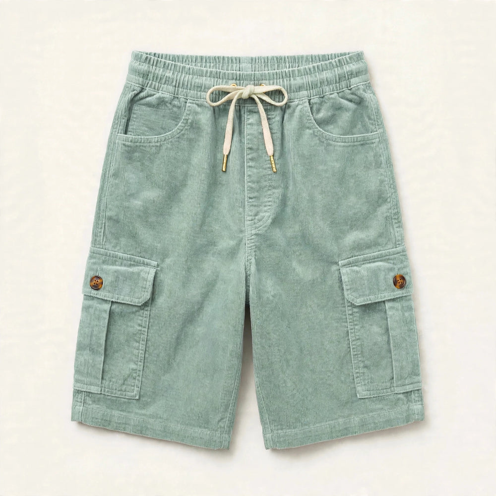 Ronan Wide-Wale Corduroy Cargo Shorts