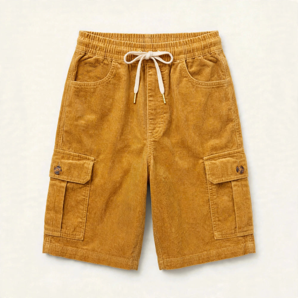 Ronan Wide-Wale Corduroy Cargo Shorts