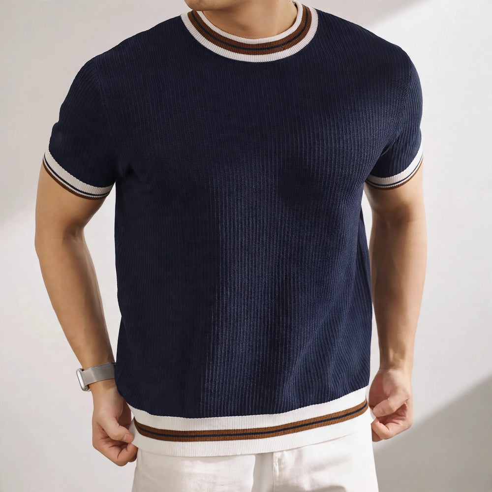 Arezzo Contrast Rib Knit Tee